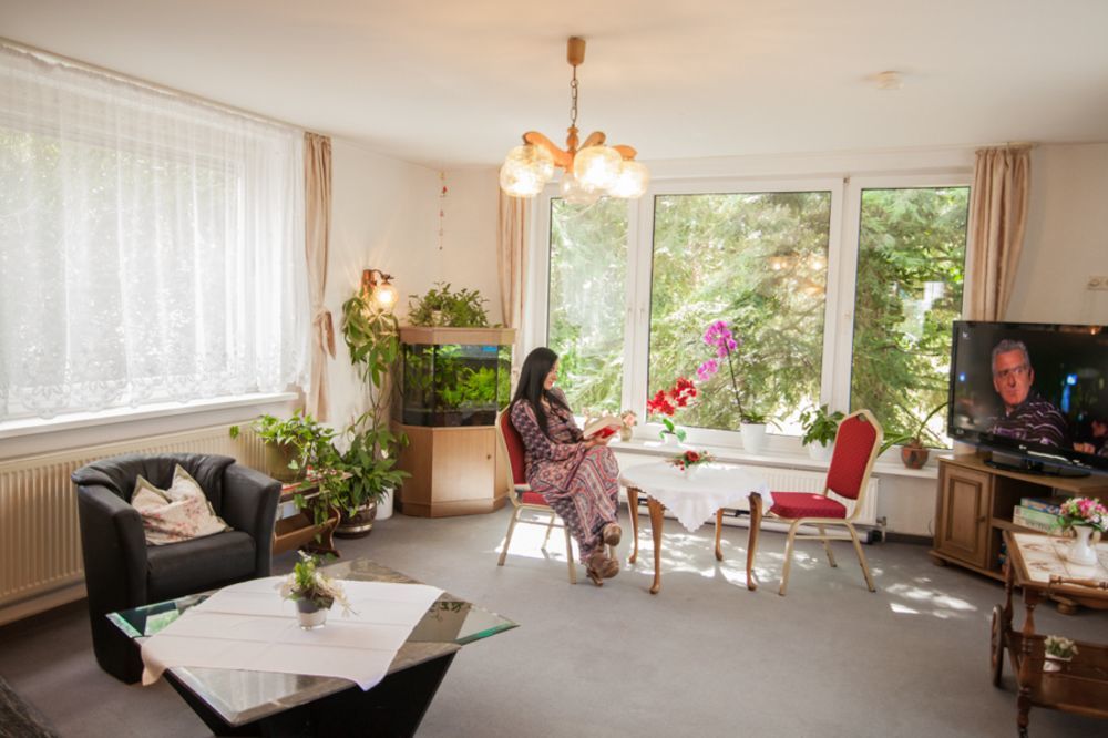 Hotel Pension Wiesenau Salzhausen Esterno foto